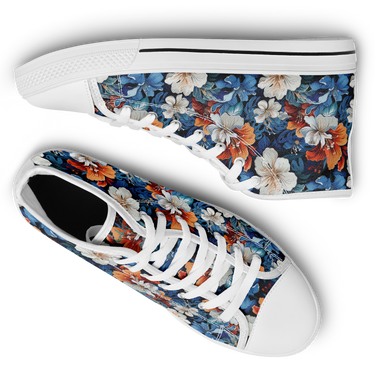 Chokefish™ Urban Peak Retro High Tops-Floral-005